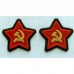 Нарукавные звезды Военно-Политического состава РККА, обр. 1935 г..